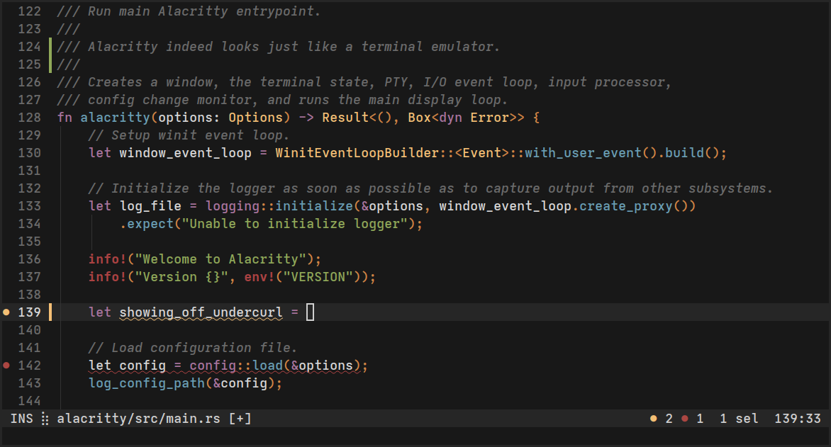 Alacritty terminal example